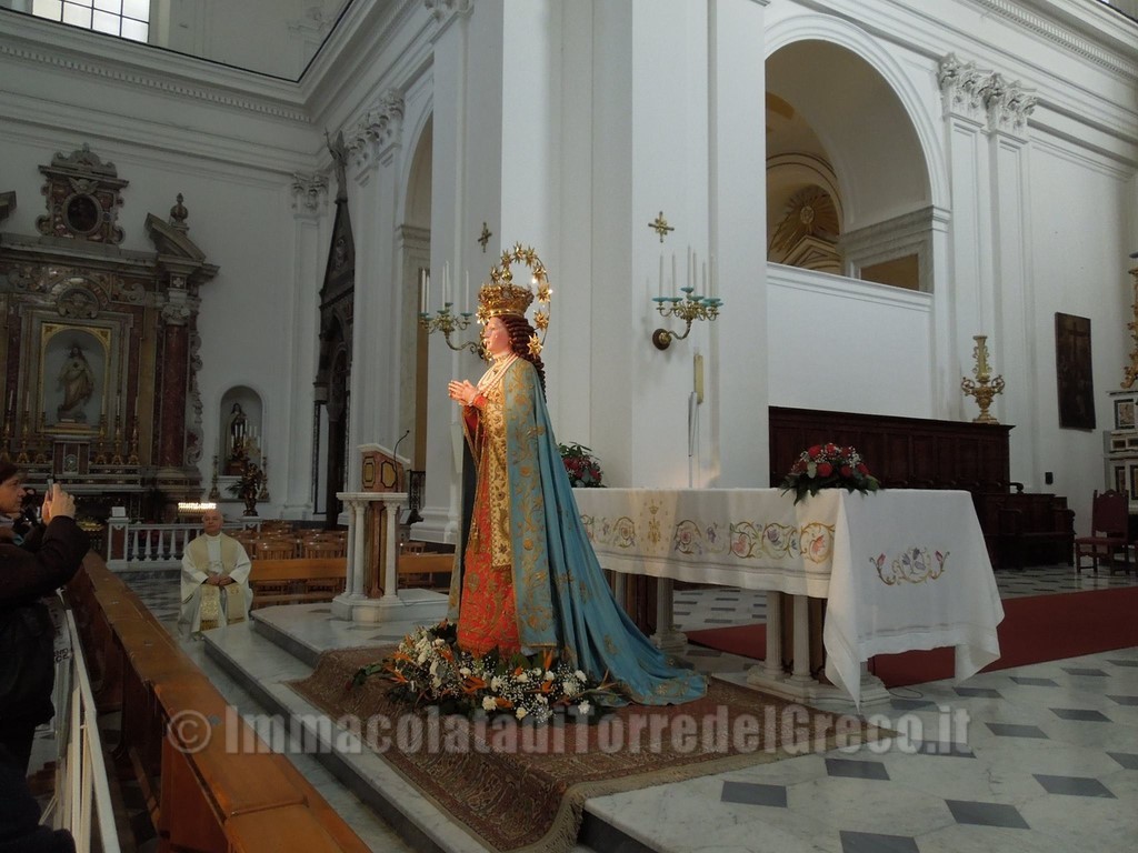 15 e 16 dicembre 2015 Venerazione dell'Immacolata nella Basilica di Santa Croce in Torre del Greco