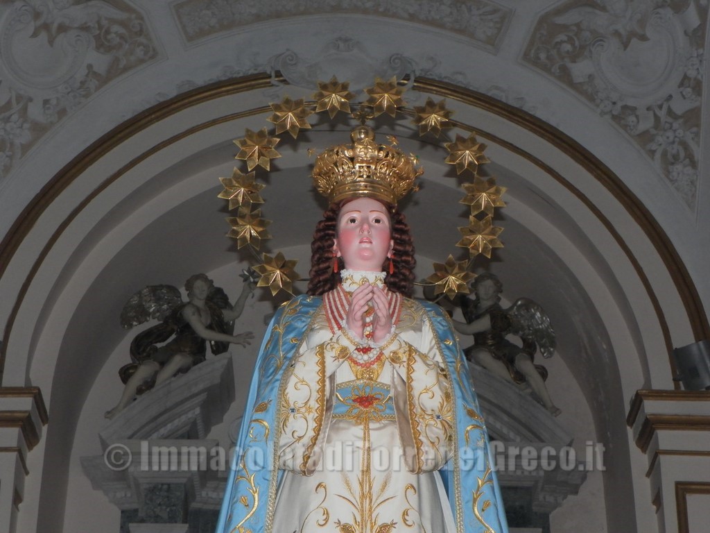 Dal 17-12-2015 Esposizione straordinaria dell'Immacolata nell'Anno Santo della Misericordia.